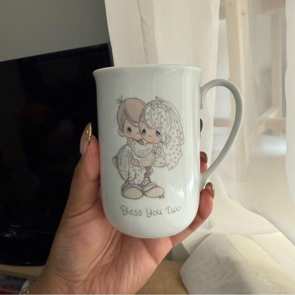 ❣️PRECIOUS MOMENTS White Mug with Cute Illustration